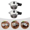 Totority 2pcs Pressure Cooker Model Doll Accessories Toys Decor Mini Toys for Miniature Kitchen Accessories Pretend Cooking Utensils Mini Pressure Cooker Mini House Toys