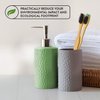 Lindo EcoGrip Charcoal Infused Bamboo Toothbrush - Soft German Made Fiber Bristles, Organic, Biodegradable and 100% Recyclable, Multi-Colored - Pack of 4