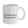 Reusable Maintenance worker 11oz 15oz Mug, World's Most Average Maintenance Worker, Present For Friends, Unique Gifts From Colleagues
