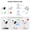 AirPods Pro 2nd Generation/1st Generation Earbuds (8 Earbud mounting Slots with Noise-canceling Holes and Built-in dust mesh), USB-C Charging Cradle, and Cleaning kit. 4 Pairs (XS/S/M/L), White