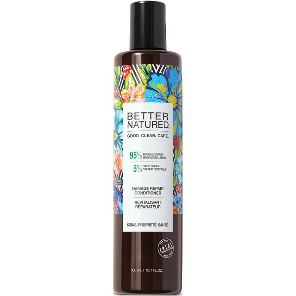 Better Natured Damage Repair Conditioner for Dry & Damaged Hair, Hydrating Formula with 95% Naturally-Derived Ingredients, Vegan, Paraben Free, 10.1 Fl Oz