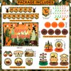 Hunting Birthday Party Decorations Camo Deer Birthday Banner Hunting Birthday Banner Honeycomb Centerpiece Swirls Paper Pompoms for Gone Hunting Camping Birthday Baby Shower Party Supplies