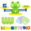 Frog Balance Counting Toys, Cool Math Learning Games for Boys and Girls, Educational Number Toy Preschool Frog Balance Counting Toys, Fun Children's Gift STEM Math Games Toys for Kids Age 3+ (63 PCS)