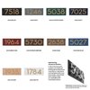 Montague Metal Products Floating Modern 4‘’ Number Horizontal Address Plaque-Assembled-Address Sign-House numbers sign-Aluminum-Easy to Install-4 Digit