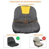Riding Lawn Mower Seat Covers, Universal Oxford Waterproof Tractor Seat Cover with Storage Bag Compatible with Husq-Varna、Crafts-Man、Cub Ca-det （Grey Medium