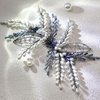Bridal Wedding Pearl Hair Comb Blue Beaded Hair Side Hair Clip Wedding Hair Accessories Suitable for Girls Bridesmaid Hairpins A108 (white)