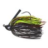 BOOYAH Boo Jig Bass Fishing Lure with Weed Guard, Black/Brown/Chartreuse, Baby Boo Jig (5/16 oz), One Size