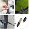 2PCs Air Inflator Hose Adapter Convert Twist On Connection to Lock On Connection, Locking Air Chuck with Air Hose and Standard Tire Valve Fine Thread
