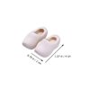 COHEALI Mini Finger Shoes 4pcs Mini Wooden Shoes Miniature Wooden Shoes Blank Wooden Shoes Mini House Decor Miniature Doll Shoes