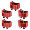BrickBounty 5 Pcs Shopping-Cart Brick Set Compatible with Food Building Blocks, City Street Supermarket Model Accessories
