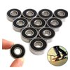 608-2RS Ball Bearing(10PCS) - Double Rubber Sealed Miniature Deep Groove Ball Bearings for Motor,Skateboards, Inline Skates, Scooters (8mm x 22mm x 7mm)