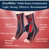 Doc Miller Ankle Brace for Women & Men - Achilles Tendonitis Brace Ankle Support, Arch Support, Plantar Fasciitis Relief - Nylon Ankle Braces for Men Sprain, Foot, Heel Pain Relief - 1 Pair