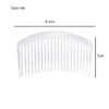 Pokinge 15pcs 23 teeth Plastic Hair Comb French Twist Comb,Handmade Fine Hair Clips Decorative Hair Combs for Women,Wedding Bridal Veil Comb Styling Tools