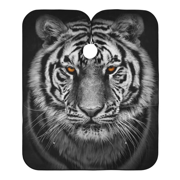 ALAZA Vintage Tiger Barber Cape for Men Women, Waterproof Haircut Apron Beard Shaving Bib Hair Cutting Cloth 55 x 65 Inch