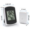 Urageuxy Wireless Indoor Outdoor Thermometer, Digital Inside and Outside Temperature Monitor for Greenhouse and Home Room, Fahrenheit Only