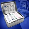 DormDoc Mini First Aid Kit Case Box - Compact Emergency Medical Kit for Students - OTC Aid Kit, Cream for Skin, Lip Balm, Patches/Bandages - Portable First Aid Supplies - 25 PCS