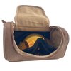 CASEBUDi Ski and Snowboard Goggle Case | Holds all types of Goggles (Tan Vegan Leather)