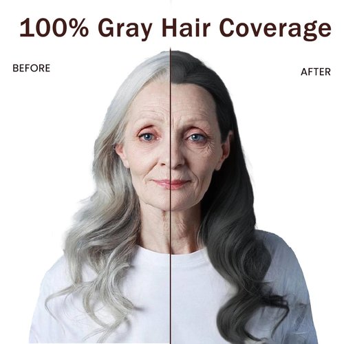Black Hair Dye Shampoo 3 in 1, 15 Minutes Gray Reducing 4 Weeks Lasting Colors Hair, Shampoo Hair Dye for Women, Hair Coloring Shampoo At Home, Hair Dye Shampoo Color 16.9 FL OZ(Black)