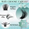 FADVAN Thick Lash Clusters 60D+80D 3D Fluffy Eyelash Clusters 280pcs Reusable Cluster Eyelash Extensions C Curl Long Individual Lashes Mixed 10-20mm to Use at Home (60+80D-C-10-20mm)