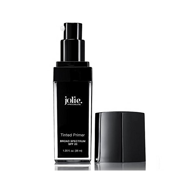 Jolie Tinted Foundation Face Primer SPF 20 Sunscreen, Subtle Radiance/Supreme Hydration - All Skin Types (Light)