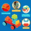 Battat- Bristle Blocks- STEM Interlocking Building Blocks- 50 pc Playset- Developmental Toys for Toddlers & Kids- Basic Builder Bucket- 2 Years +