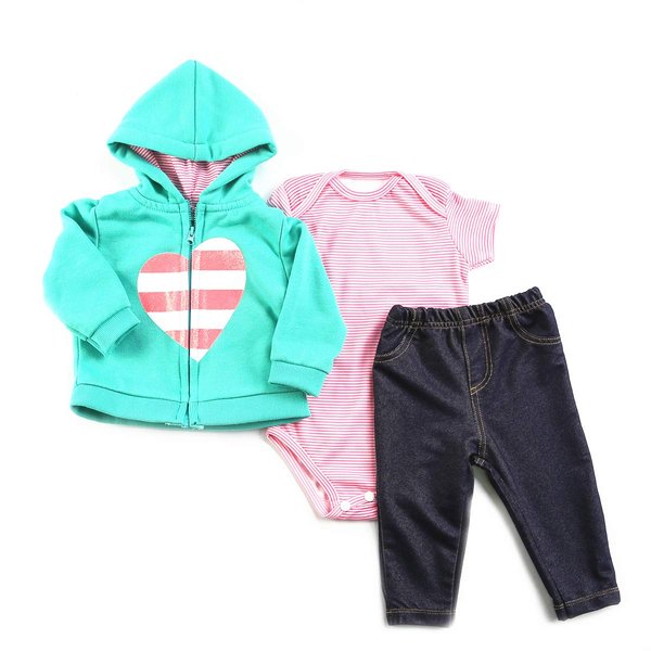 Reborn Baby Doll Clothes Girls 3pieces Set Outift for 20-22inch Reborn Dolls Baby Girl Clothing