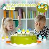 UNEEDE 4 in 1 Bounce and Catch Dinosaur Toys, Magnetic Fishing Game, Tic Tac Toe Game, Bowling and Pop Up Family Operation Game, Christmas Birthday Gift for Thanksgiving Toddlers Board Games for Kids