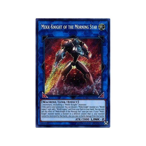 Yu-Gi-Oh! - Mekk-Knight of The Morning Star - CYHO-EN045 - Secret Rare - Unlimited Edition - Cybernetic Horizon