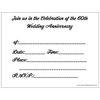 60th Wedding Anniversary Invitations Adirondack Chairs - 50/pk