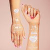 Fosrisix Bride To Be Sash Bachelorette Temporary Tattoos Set for Women Bridesmaid Bride Shower Stickers Sliver Iridescent Party Decorations Gifts For Bridal Party Custom