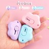 3 Pack Mini Cloud Box Cutter Utility Retractable Art Knives Letter Opener Envelope Slitter, Cloud Shaped Carton Portable Cutter with Key Chain Hole