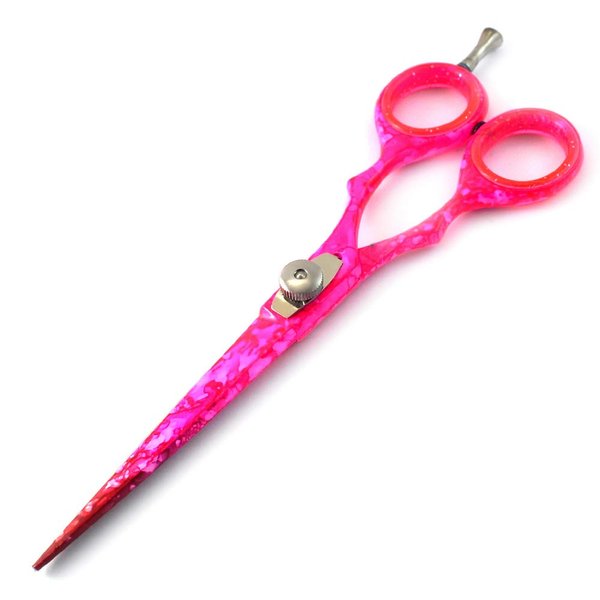 Range of professional Barber Hair Cutting Scissors Hairdressing Shears Styling Mustache Beard Haircut 4.5'', 5.0'', 5.5'', 6.0'' (6.0'', Pink)