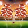 NOVWANG 27 Inch Football Balloons,10 Pcs Football Field Balloons Football Foil Balloons for Football Birthday Sport Themed Party Decorations Supplies