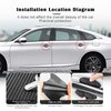 neynavy 8 PCS Car Door Handle Scratch Protectors, Universal Carbon Fiber Car Door Handle Paint Guard, Door Handle Cups Protective Film Side Sticker, Prevent Paint Chipping Door Bowl Sticker (Black)