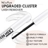 Miuffue Eyelash Glue Remover 5ML Cluster Lash Remover, Lash Remover for Individual Cluster Lashes, Lash Bond, and False Eyelash Wispys, Gentle Non-irritating Mascara Wand Eyelash Extension Remover