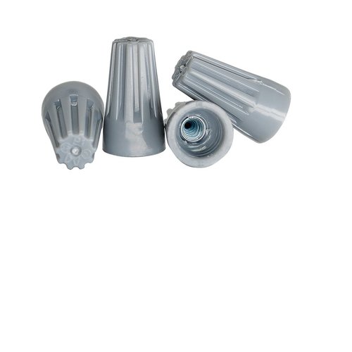 MaxBrite 320 PCS Twist-On Wire Connector Assortment - Grey, Blue, Orange, Yellow, and Red Easy Twist-On Ribbed Cap - UL Listed