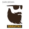 GRAVITAS Eyebrow Pencil and Beard Filler Pencil – Waterproof, Double-Ended Automatic Angled Tip & Spoolie Brush, Cruelty-Free (Dark Brown)