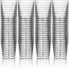 DecorRack 1 Oz Shot Glasses, 80 Hard Clear Plastic Shot Cup, Disposable Party Cups, Mini Cups Shot Glasses (80 Pack)
