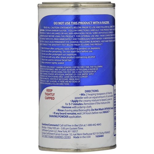 Soft Sheen Carson Magic Regular Strength Shaving Powder Blue 5Oz/142G by Magic