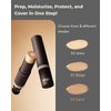 OBgE Natural Cover Foundation #23 (Beige, 0.5oz)- Stick Foundation with Brush for Flawless Skin Tone Correction and Coverage. Long-Lasting Wear for Daily Use.