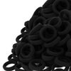 100 PCS Baby Hair Ties, Elastic Hair Bands Small Hair Ties for Girls Rubber Bands Elastic Ponytail Holders (Black)