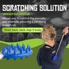 Cactus Scratcher Back Scratcher On A Big Stick, Retractable Backscratchers for Men, Women & Kids, One-Hand Itch-Relief Scratchers with Long Handle, Extendable to 29 Inches, Blue