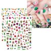 JMEOWIO 12 Sheets Summer Ocean Nail Art Stickers Decals Self-Adhesive Pegatinas Uñas Fish Beach Turtle Whale Nail Supplies Nail Art Design Decoration Accessories