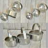 Maykito 3 Pieces Round Biscuit Cutter with Handle - Stainless Steel Round Circle Doughnut Cutter Baking Molds Assorted Size