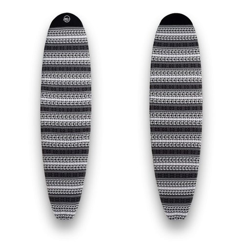 M21 Surf Premium Surfboard Sock for Shortboards/Hybrid Fishes/Grovelers/Funboards/Mid Length Board/Longboards / 100% Soft Anti-Pilling Acrylic (9'0", Mid-Length/Longboard (Grey))