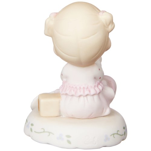 Precious Moments Growing in Grace Age 2 | Blonde Girl Bisque Porcelain Figurine | Birthday Gift | Birthday Collection | Room Decor & Gifts | Hand-Painted