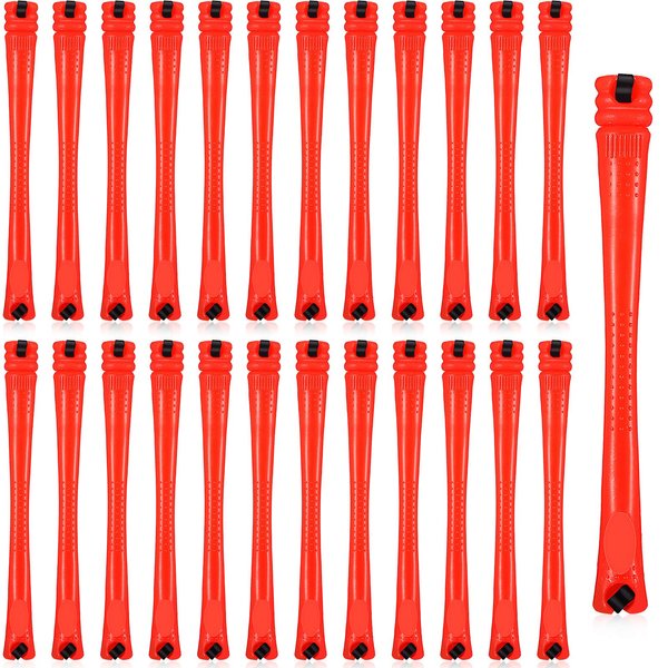 84 Pieces Hair Perm Rods Hair Curling Rollers Perming Rods Curlers Cold Wave Rods for Hairdressing Styling Tools (Red,0.2 Inch)