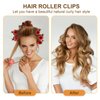 MEDOCA Hot Roller Clips -10PCS Hair Roller Clips - Hair Curler Claw Clip - Replacement Roller Clips for Women Girls Hair Section Styling - Brown