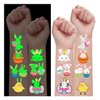Partywind Luminous Easter Party Decorations, 24 Individually Wrapped Sheets Temporary Tattoos for Kids Easter Basket Stuffers, Easter Tattoo Stickers for Party Supplies Gifts