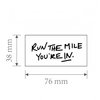 Run The Mile You're In Temporary Tattoos (3 Sheets) – Motivational Fine Line Vegan Ink – Waterproof & Sweatproof – Marathon, 5K, Ultra Race Day Tattoo for Runners, Realistic Minimalist Look
